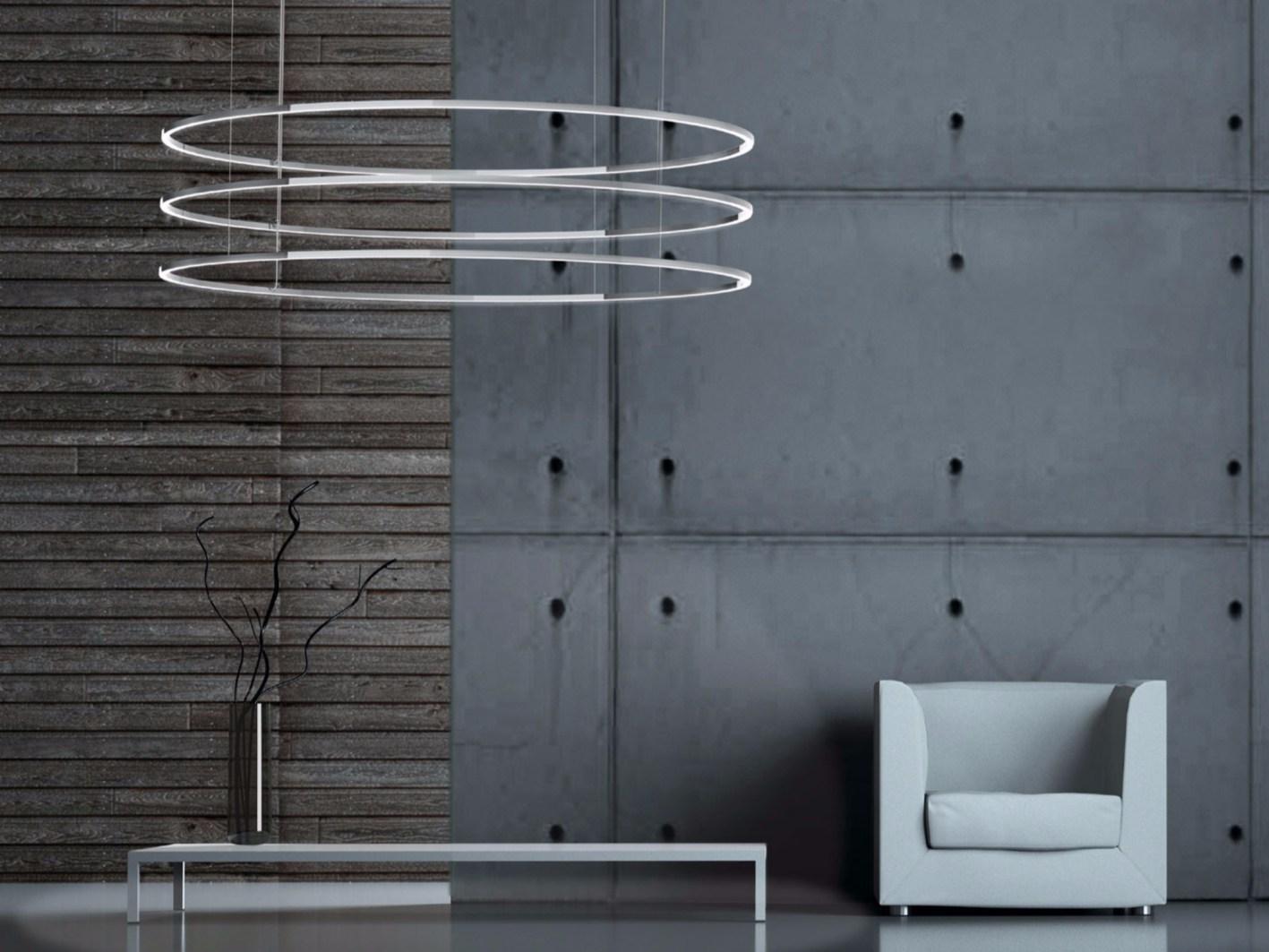 INSIEME LED aluminium pendant lamp with dimmer