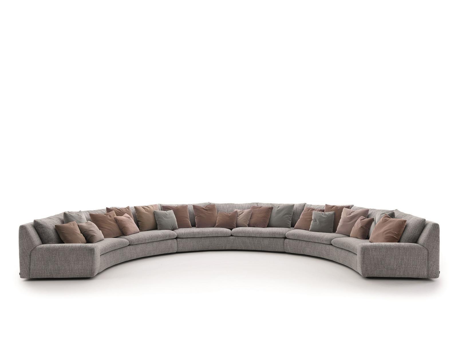 BEN BEN Curved fabric sofa