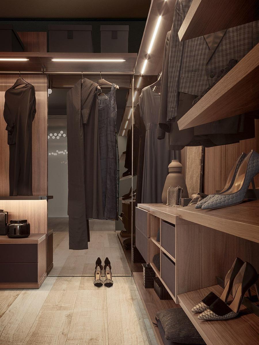 ANTEPRIMA Sectional wooden walk-in wardrobe