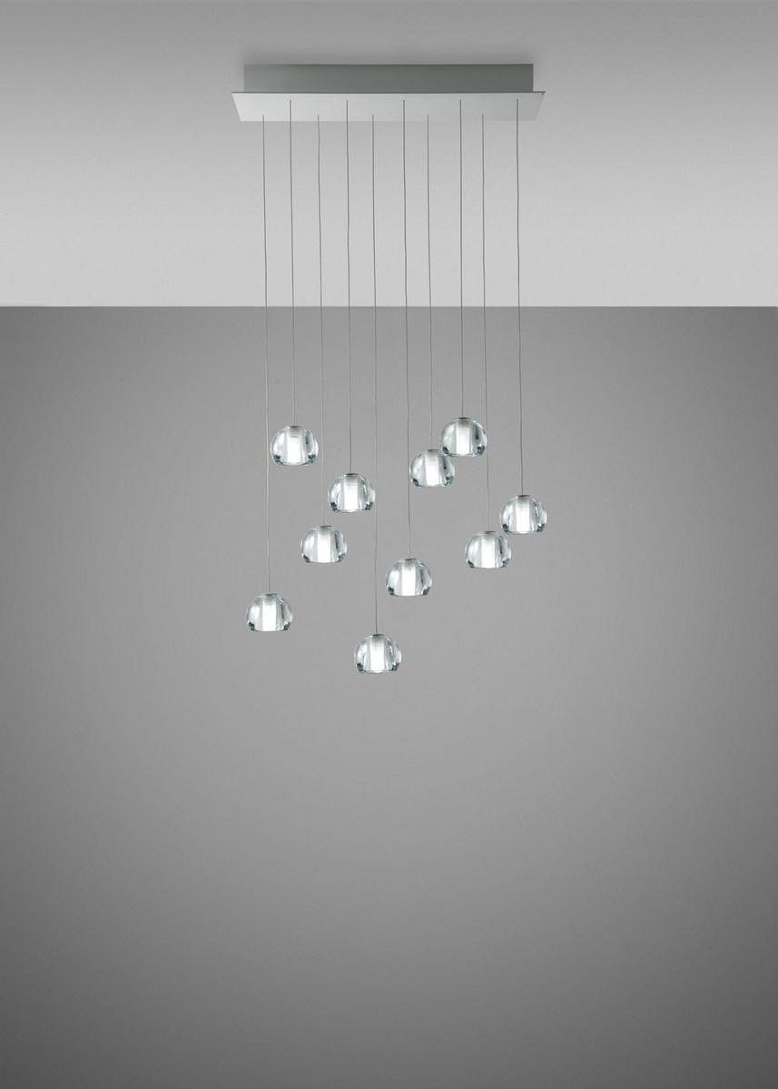 MULTISPOT BELUGA Direct light crystal pendant lamp
