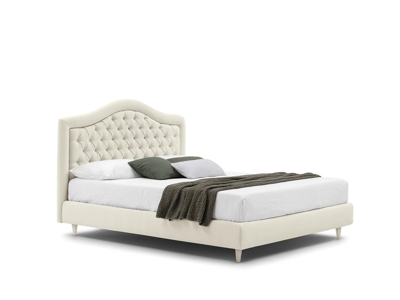 CAPRI CAPITONNE’ Double bed with tufted headboard