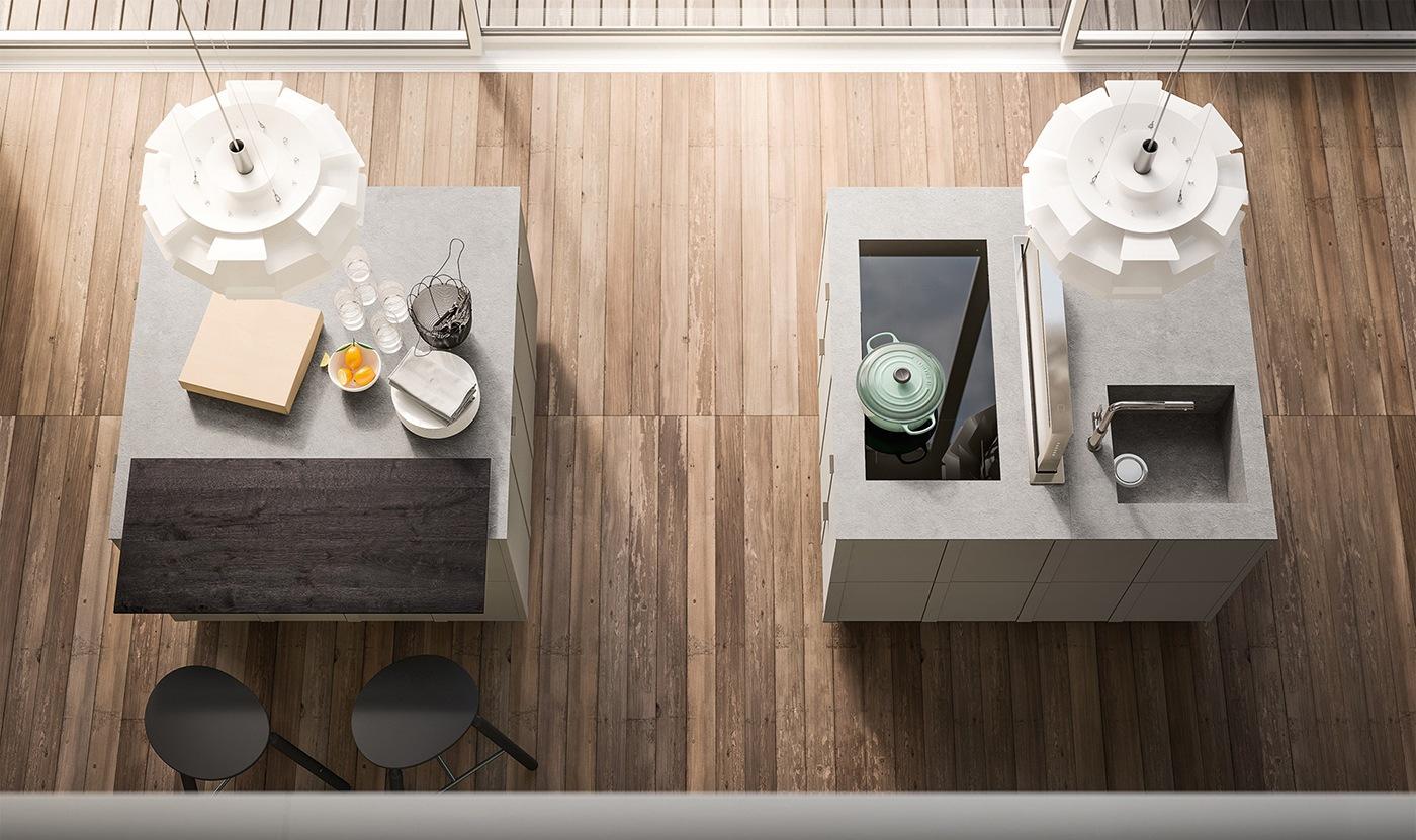 MAGGIORANA Lacquered kitchen