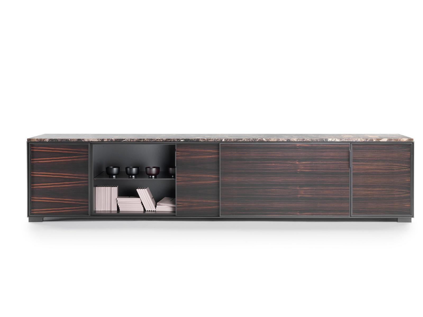 TAYLOR Wooden sideboard with sliding doors