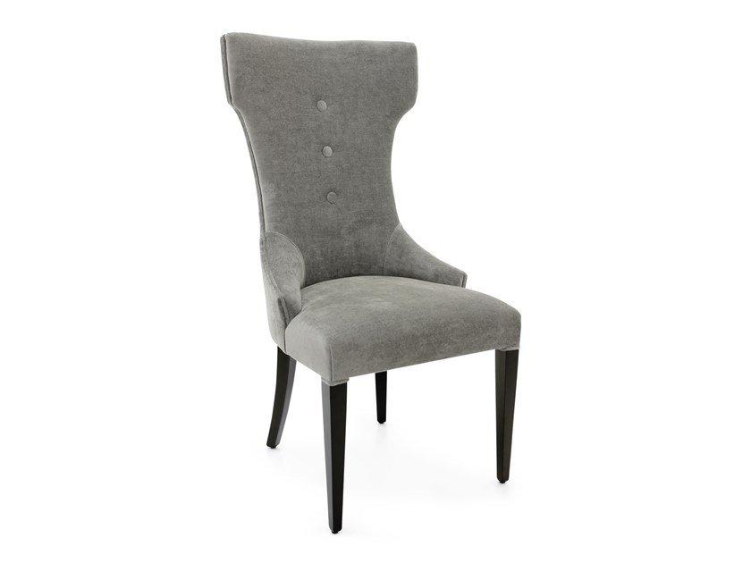 QUEEN 04E0S Upholstered high-back fabric chair