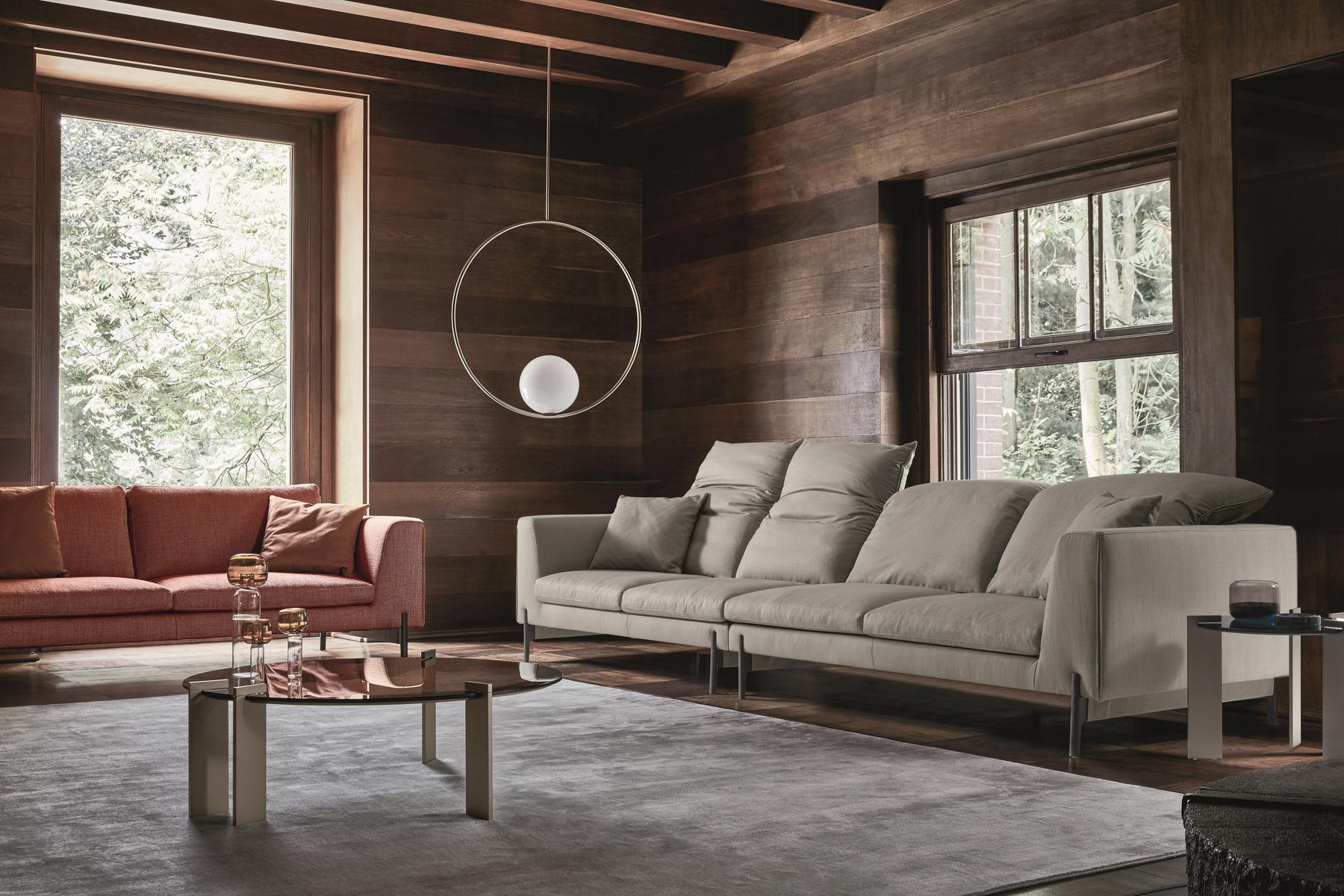 KIM HIGH Sectional fabric sofa