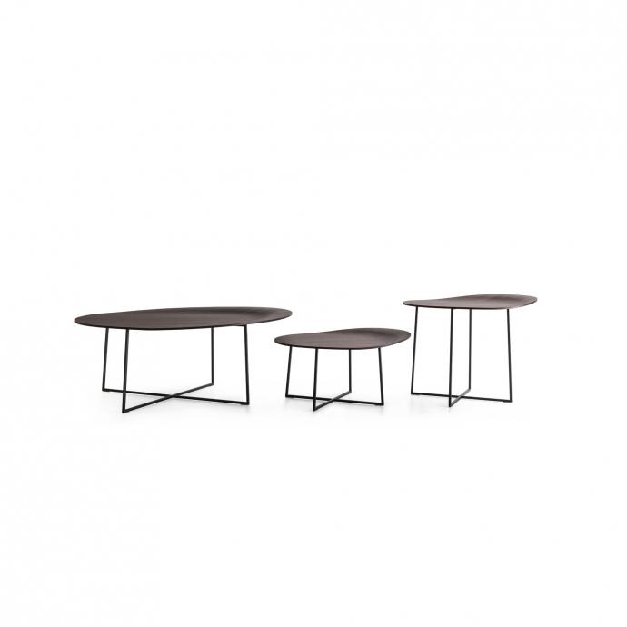 TREVI Round wooden coffee table for living room