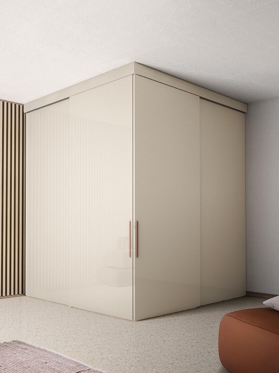 VISTA Sectional glass walk-in wardrobe