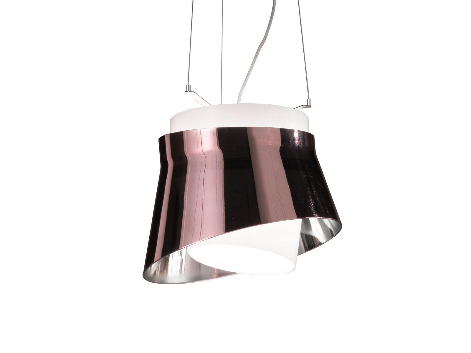 ARIA SP Glass and steel pendant lamp