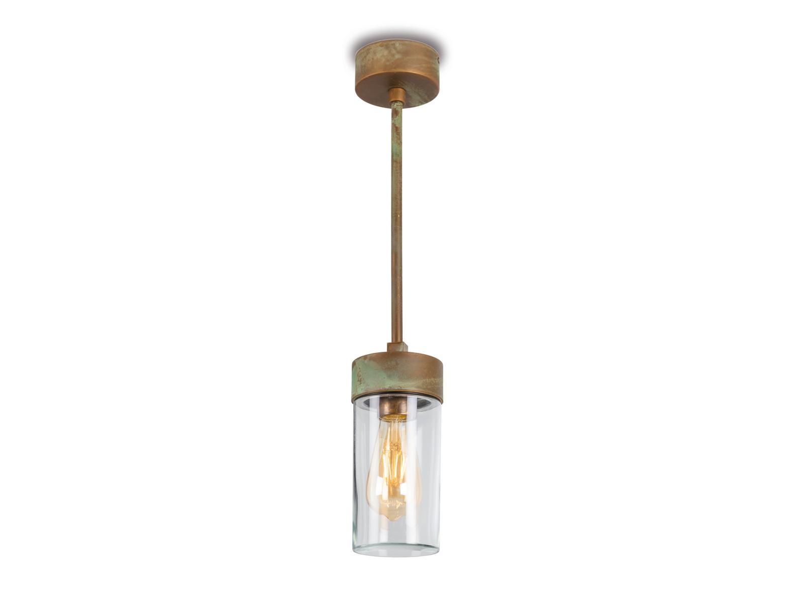 SILINDAR LED brass outdoor pendant lamp
