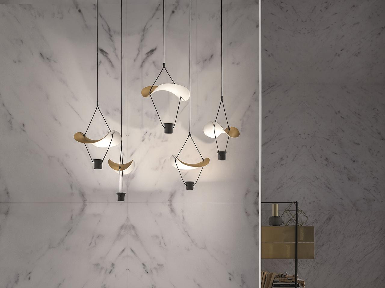 VOLLEE C5P LED painted metal pendant lamp
