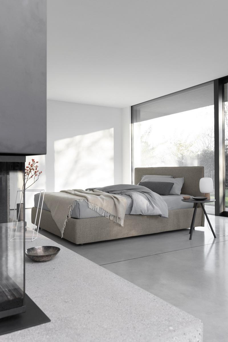 GAYA PLANE Upholstered storage bed