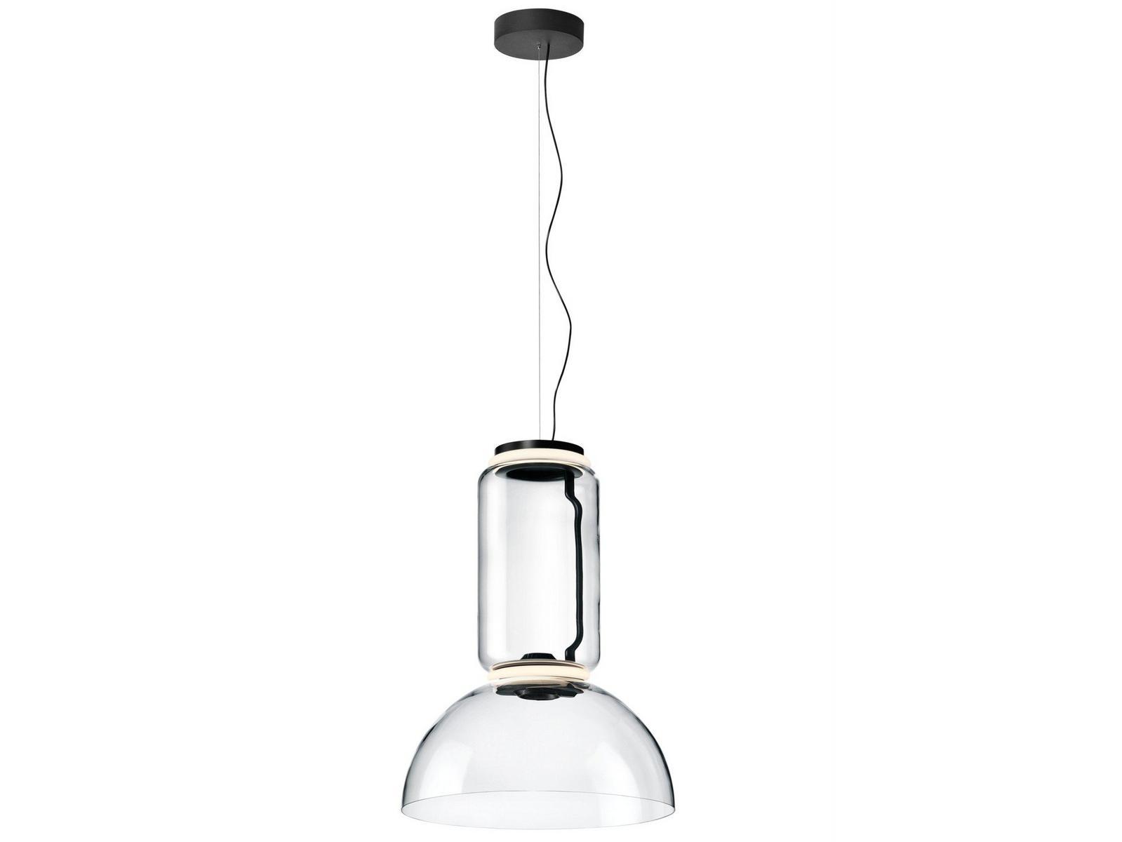NOCTAMBULE BOWL LED direct light Blown crystal pendant lamp