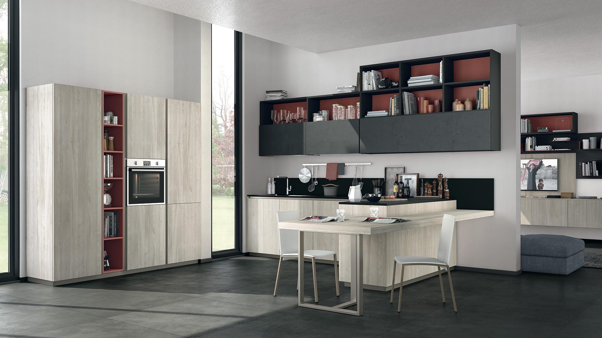 IMMAGINA PLUS Uv lacquered kitchen