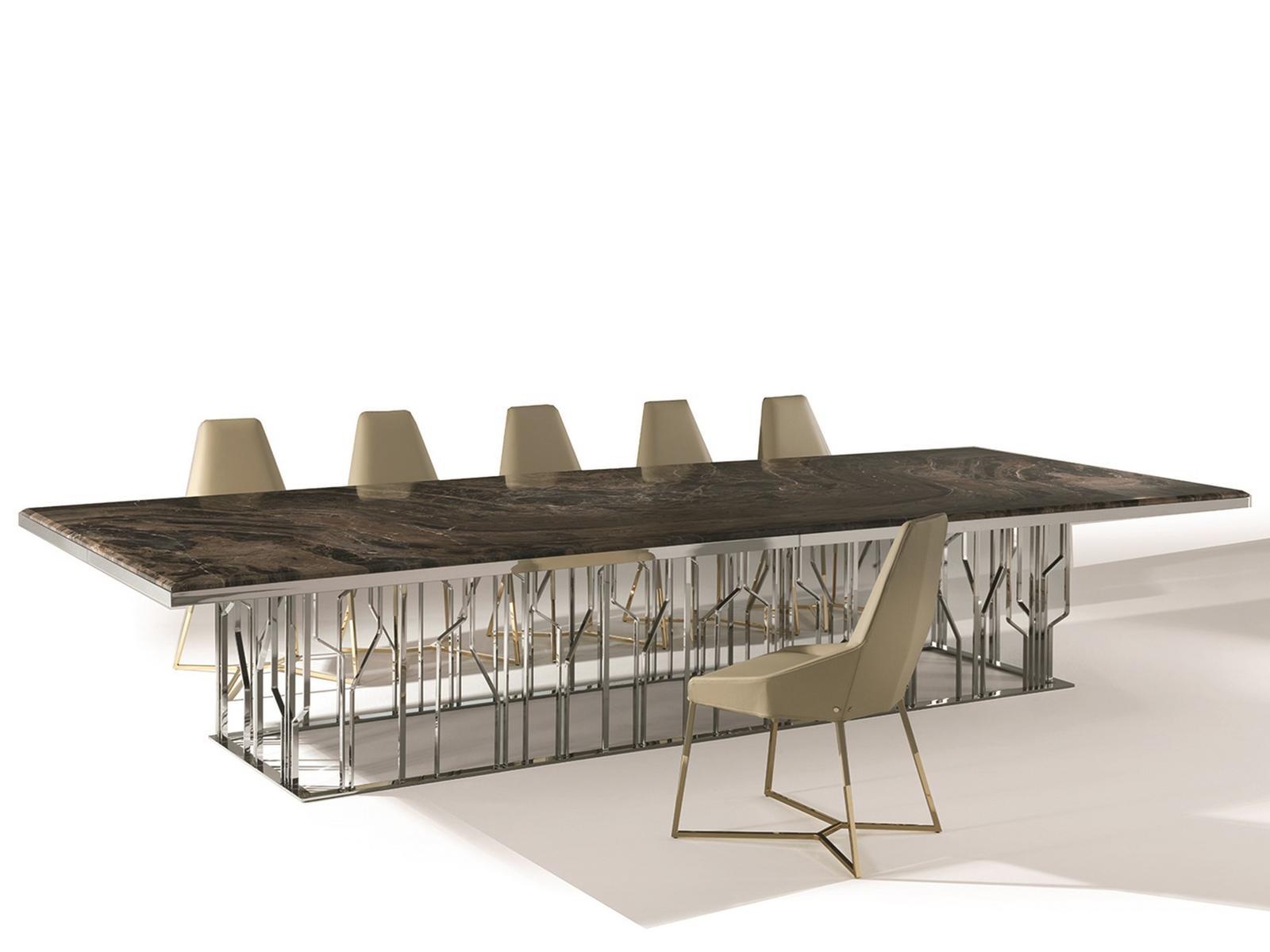 GINZA Rectangular metal table