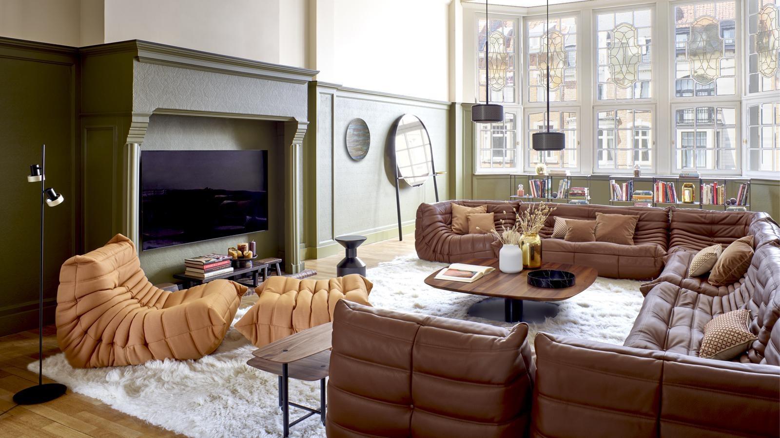 TOGO 3 seater fabric sofa