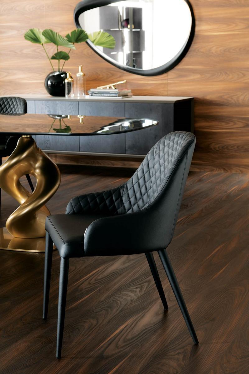 BETTA Upholstered leather chair