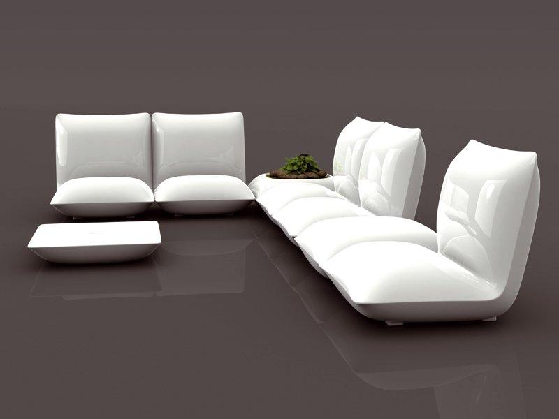 PILLOW Polyethylene garden side table
