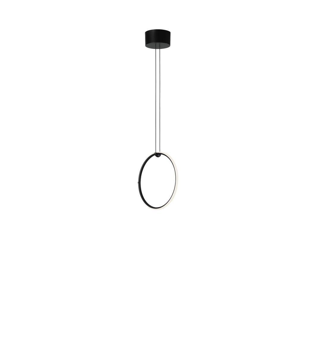 ARRANGEMENTS ROUND LED powder coated aluminium pendant lamp