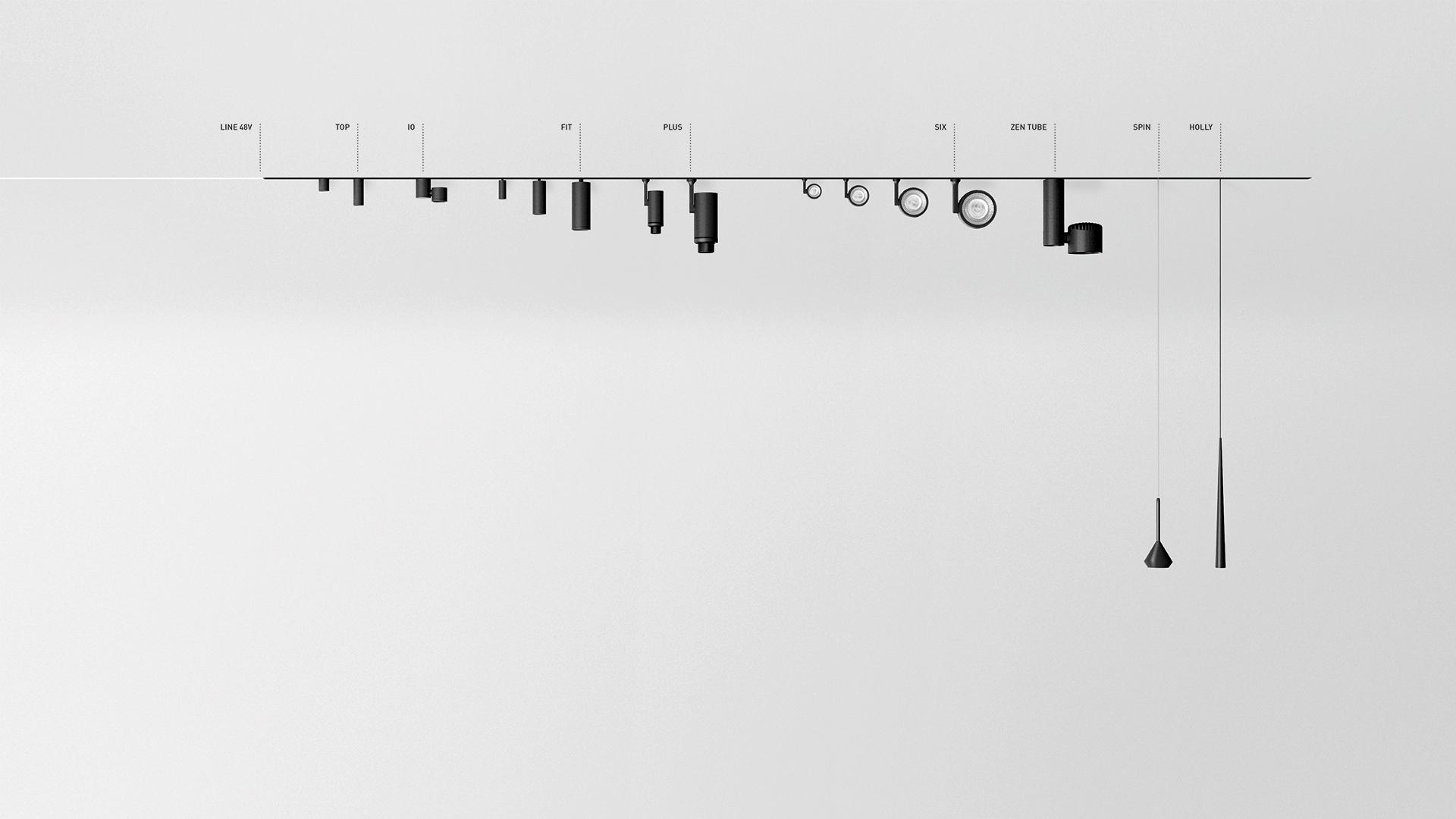 ZEN TUBE 48V LED aluminium track-Light