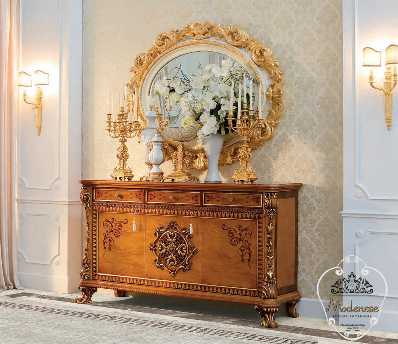 14124 Wooden sideboard with doors with drawers