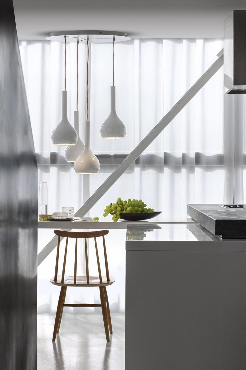 LYS - 434/L LED direct light aluminium pendant lamp
