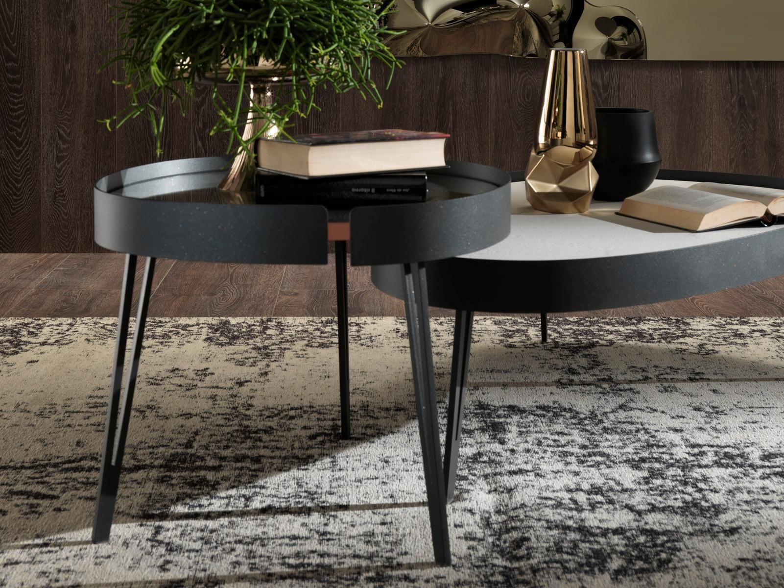 LUMIERE Metal coffee table for living room