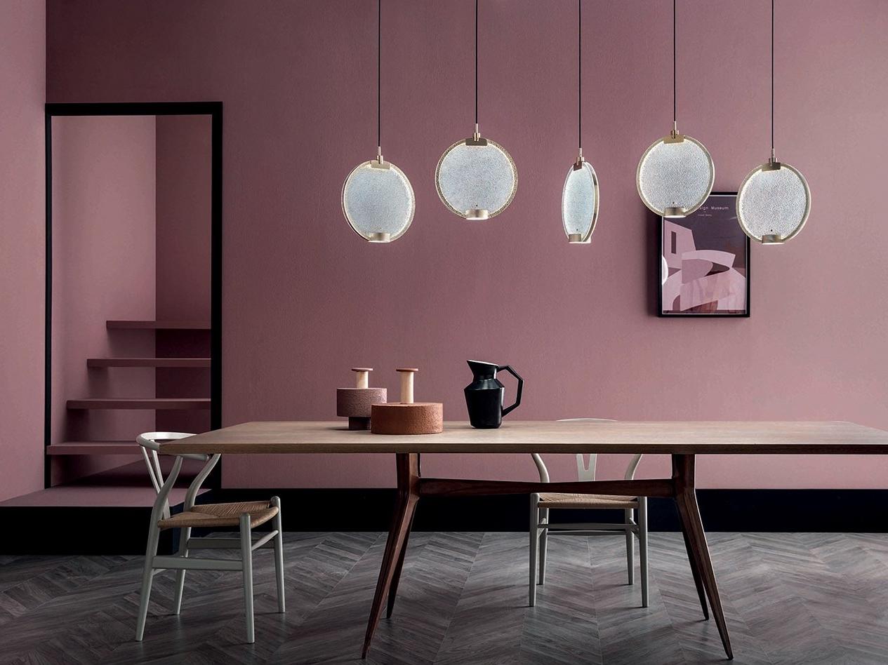 HORO S5 LED glass pendant lamp with dimmer
