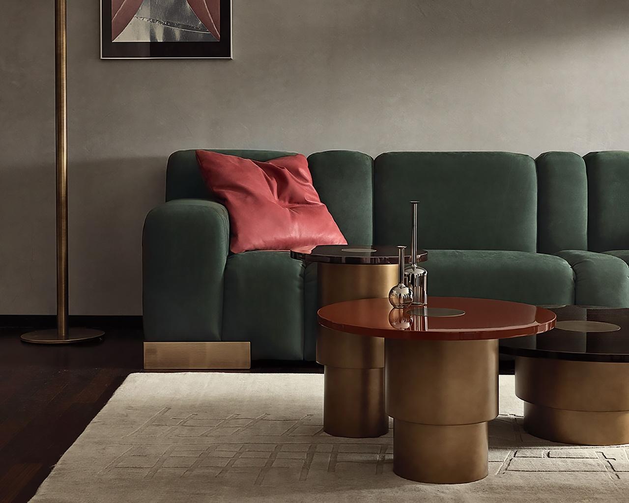 RONDÒ Round wood coffee table