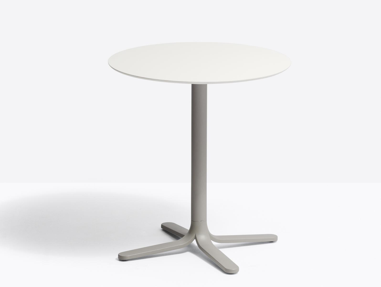 FLUXO 5460 Aluminium high table with 3-star base