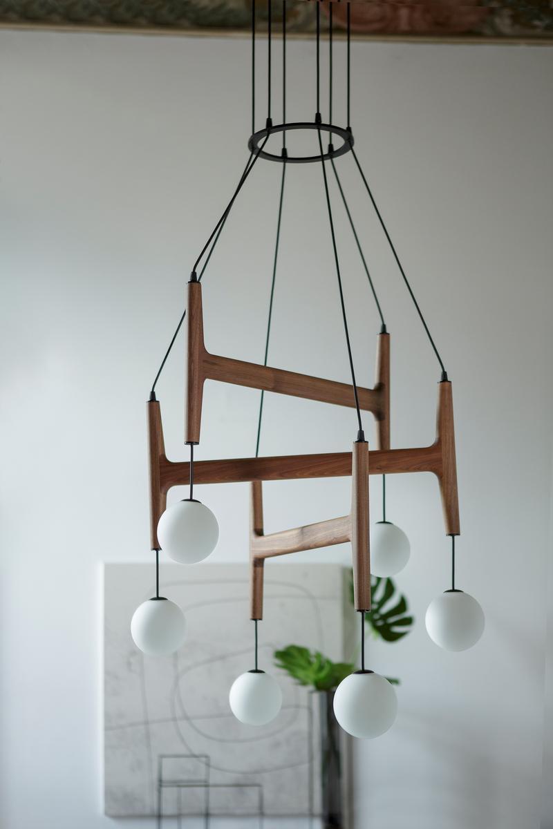 ASTRA Canaletta walnut pendant lamp