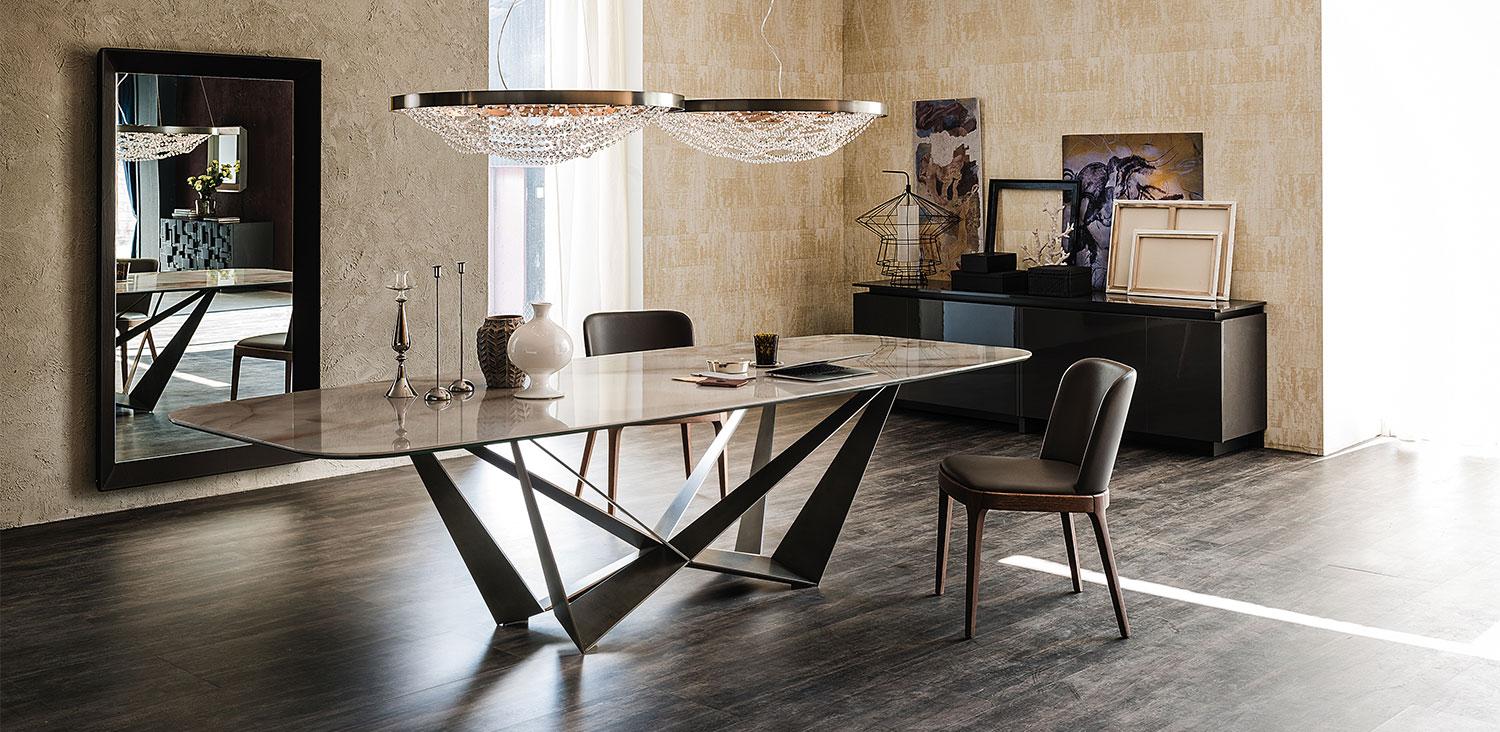 SKORPIO KERAMIK Rectangular ceramic table