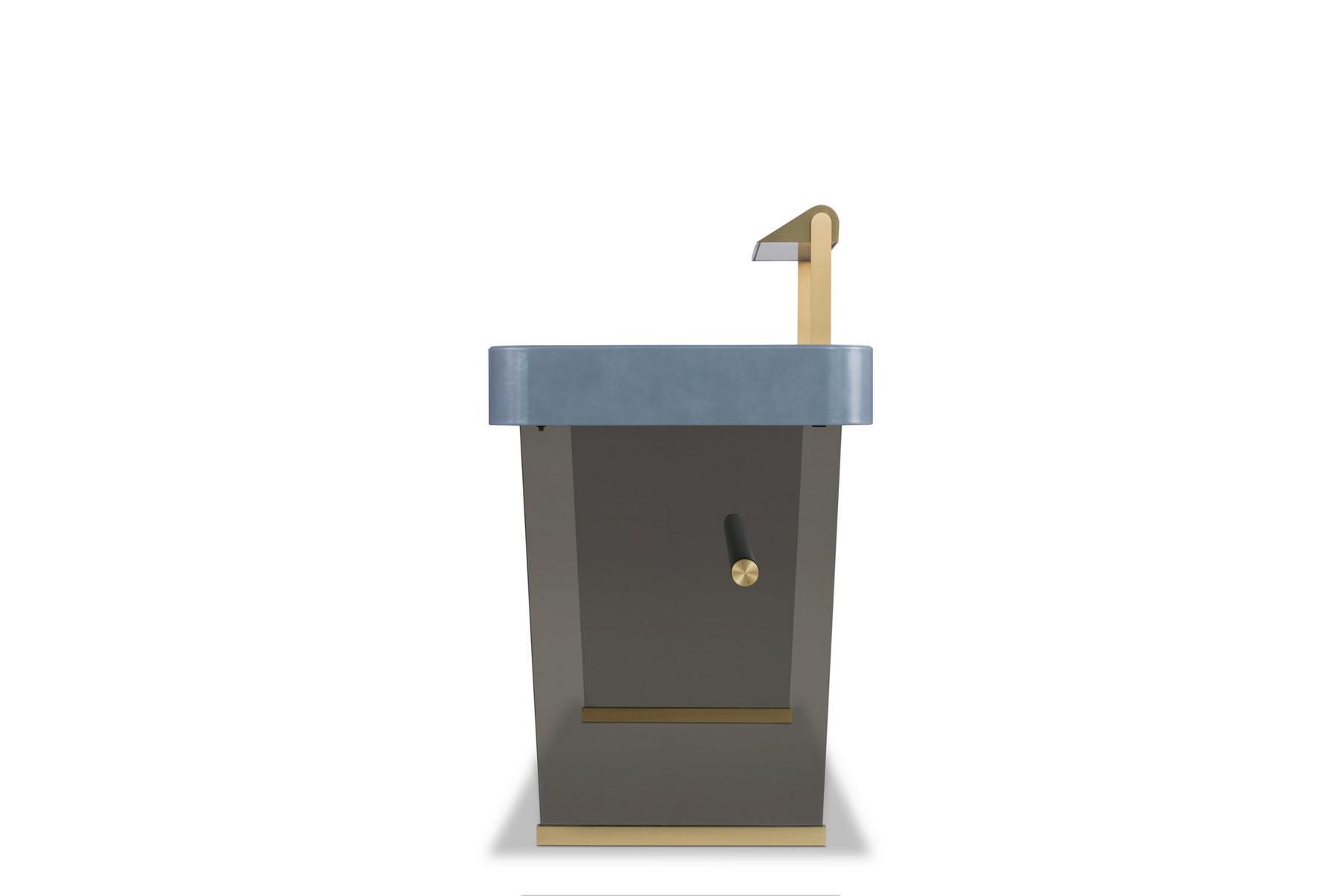 HAZEL Rectangular writing desk with drawers