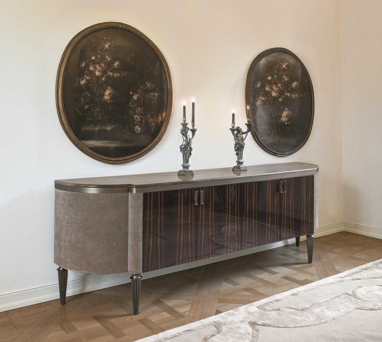 JULIAN Modular veneer sideboard with doors
