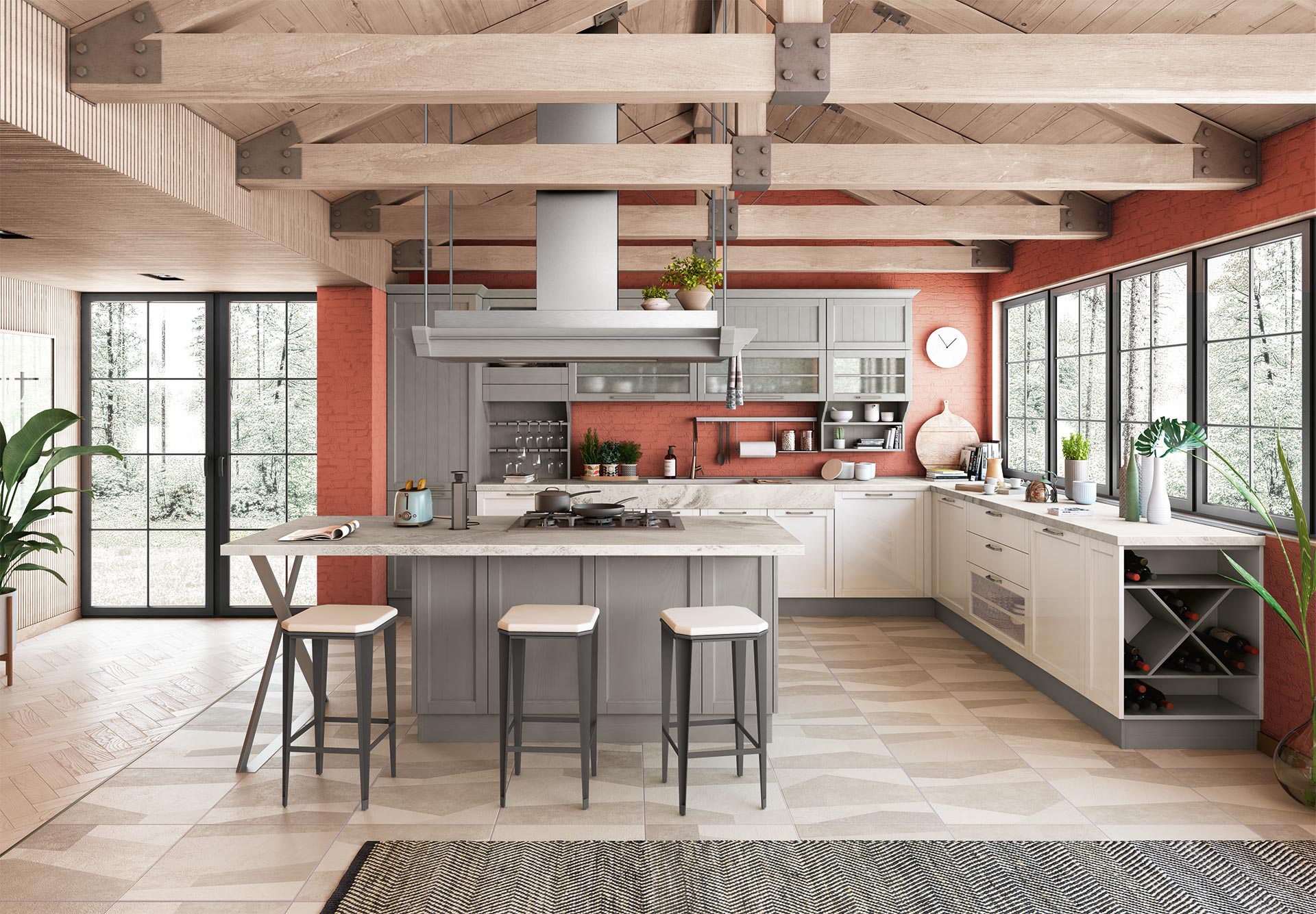 CONTEMPO Lacquered kitchen