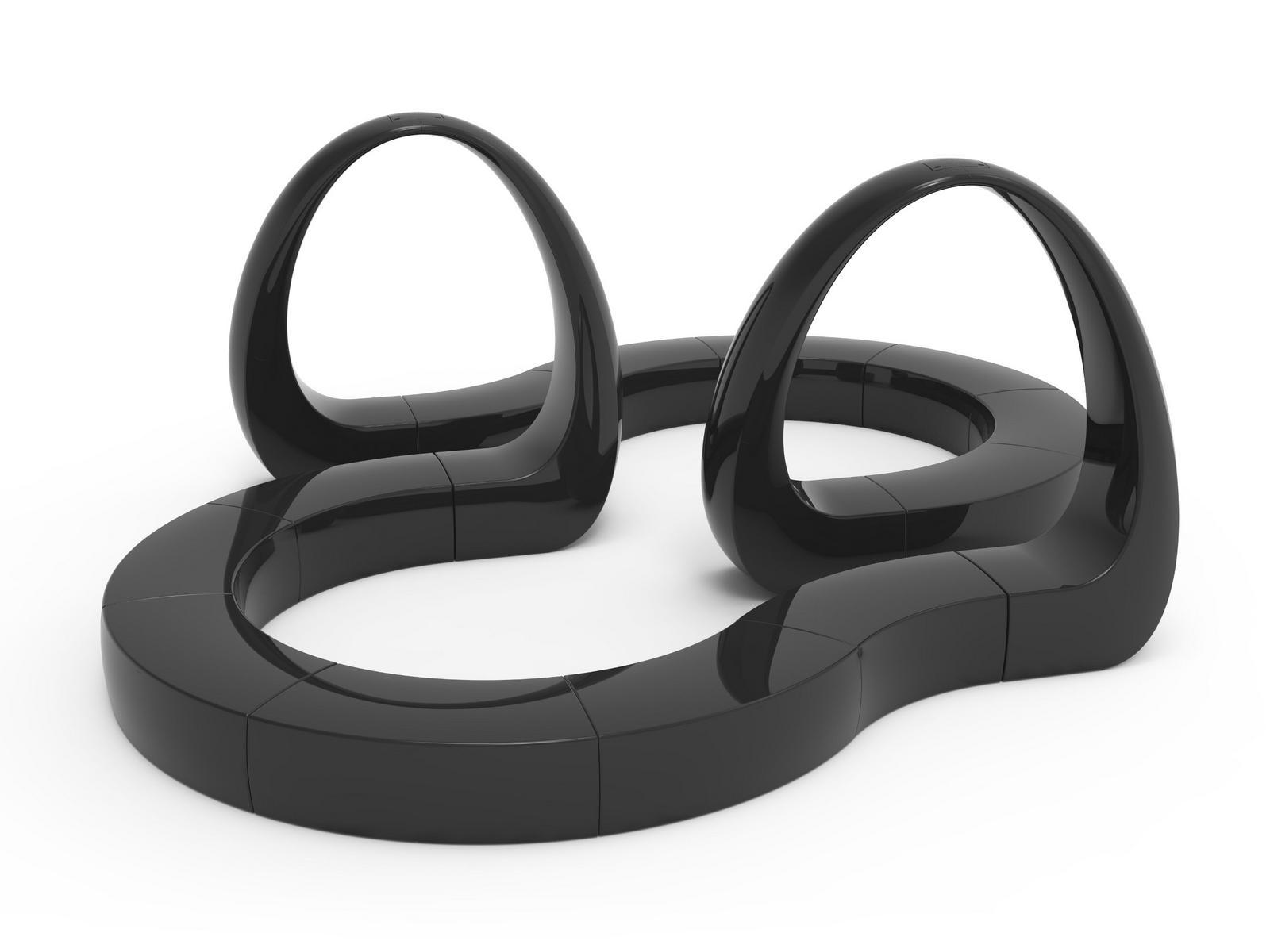 AND Modular polyethylene garden sofa