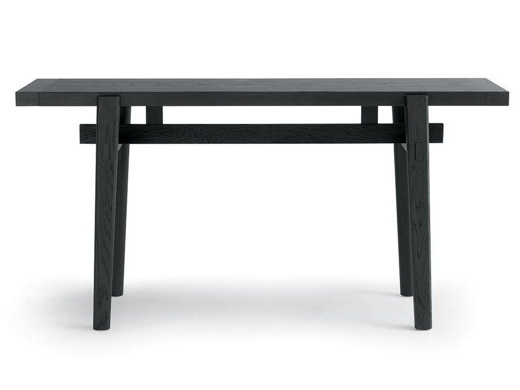 HOME HOTEL Rectangular wood veneer console table