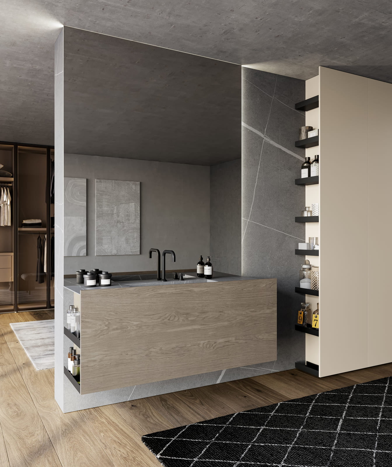 SAIL Lacquered bathroom