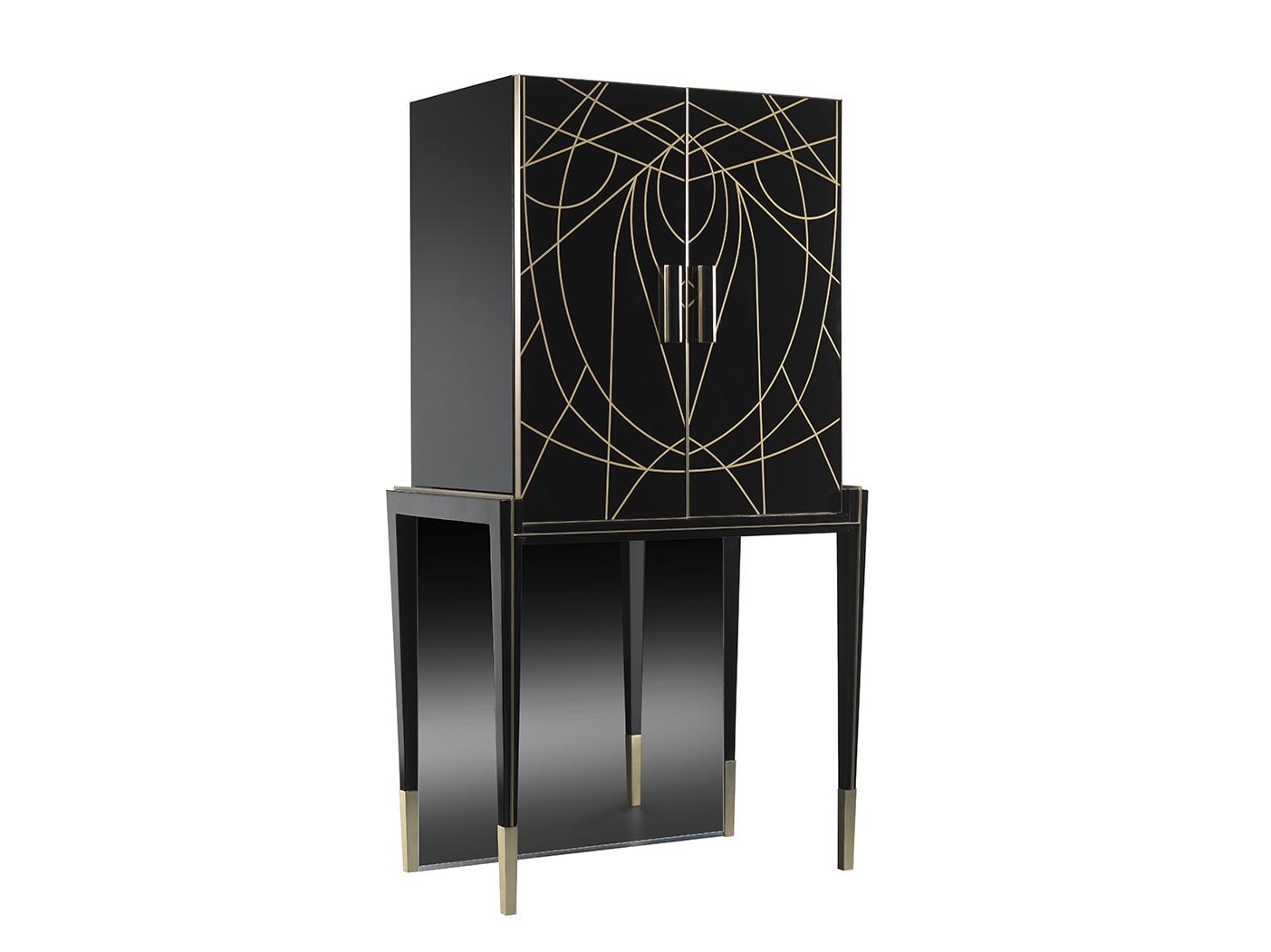 BELLE EPOQUE Wooden bar cabinet