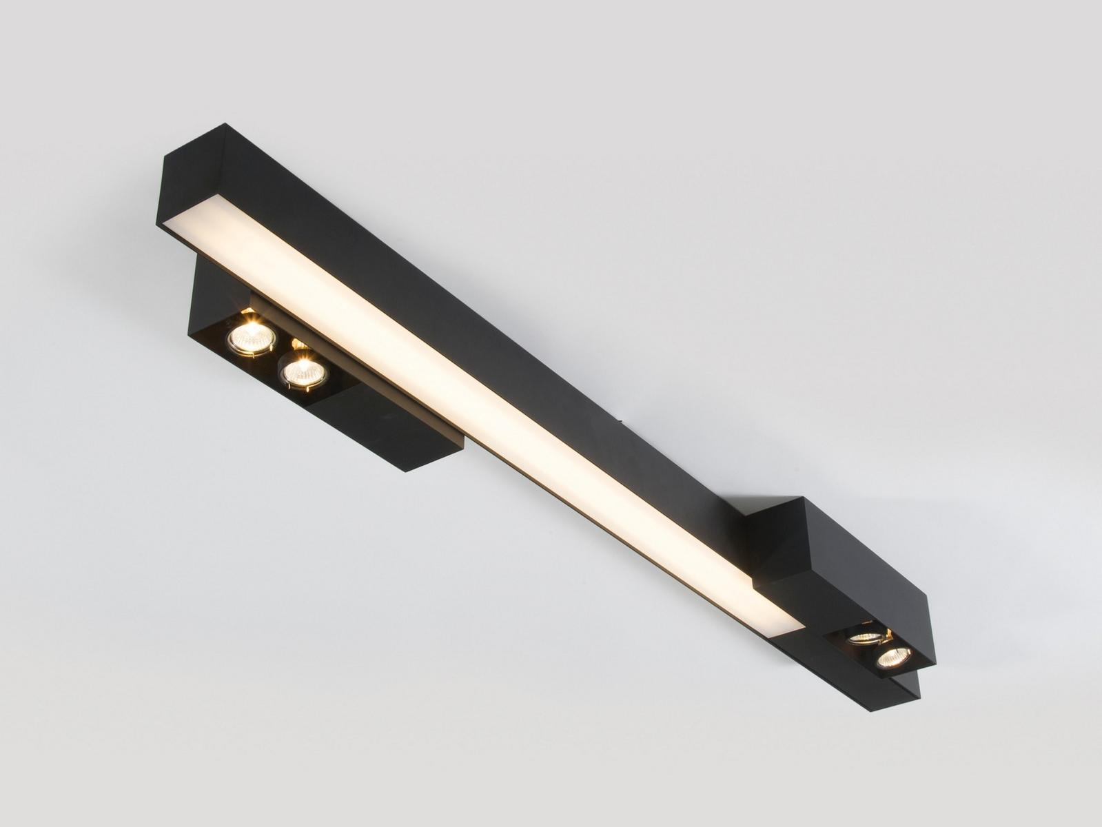 METROFFICE LED polycarbonate ceiling lamp