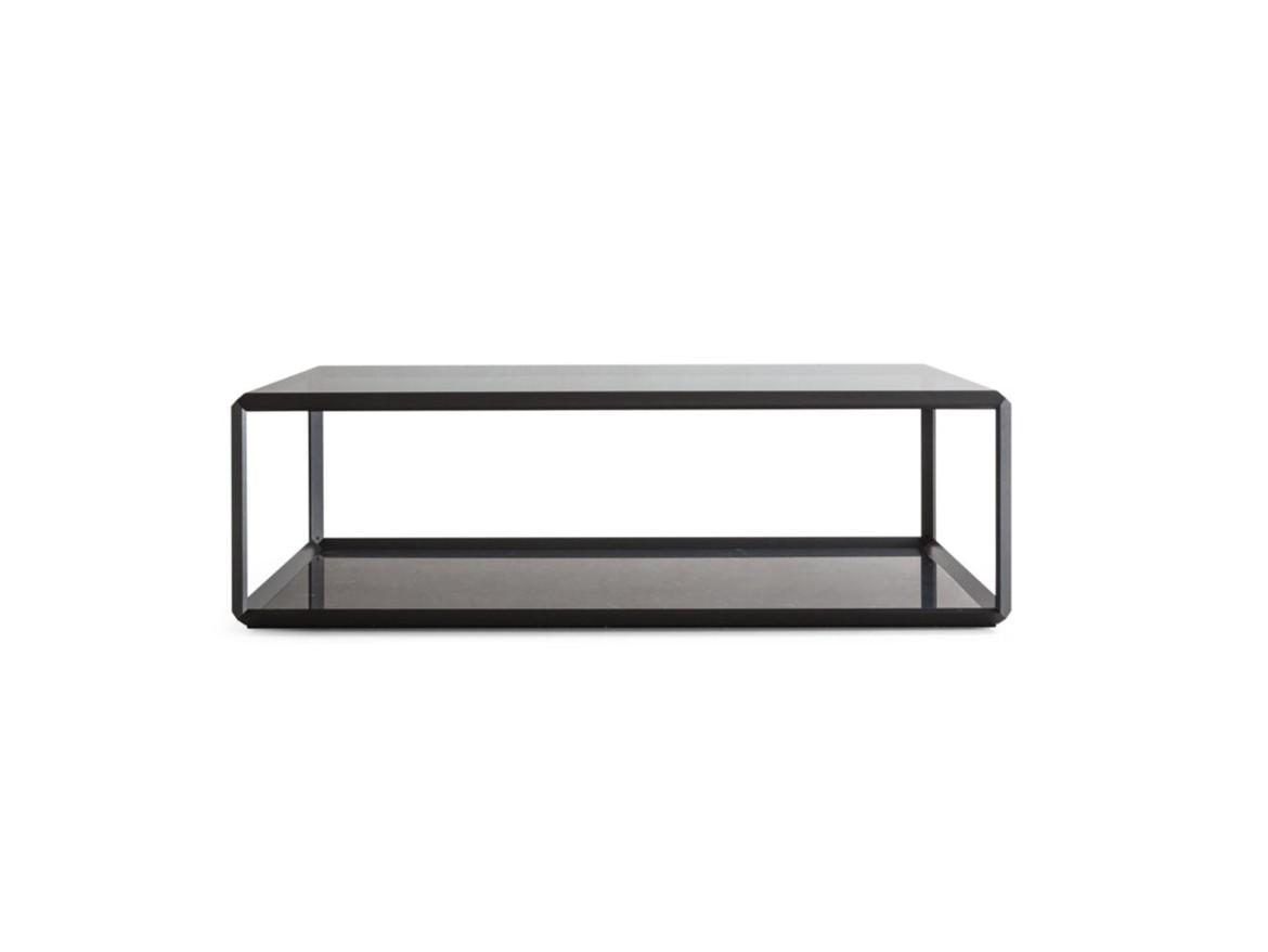 45° Modular square glass coffee table