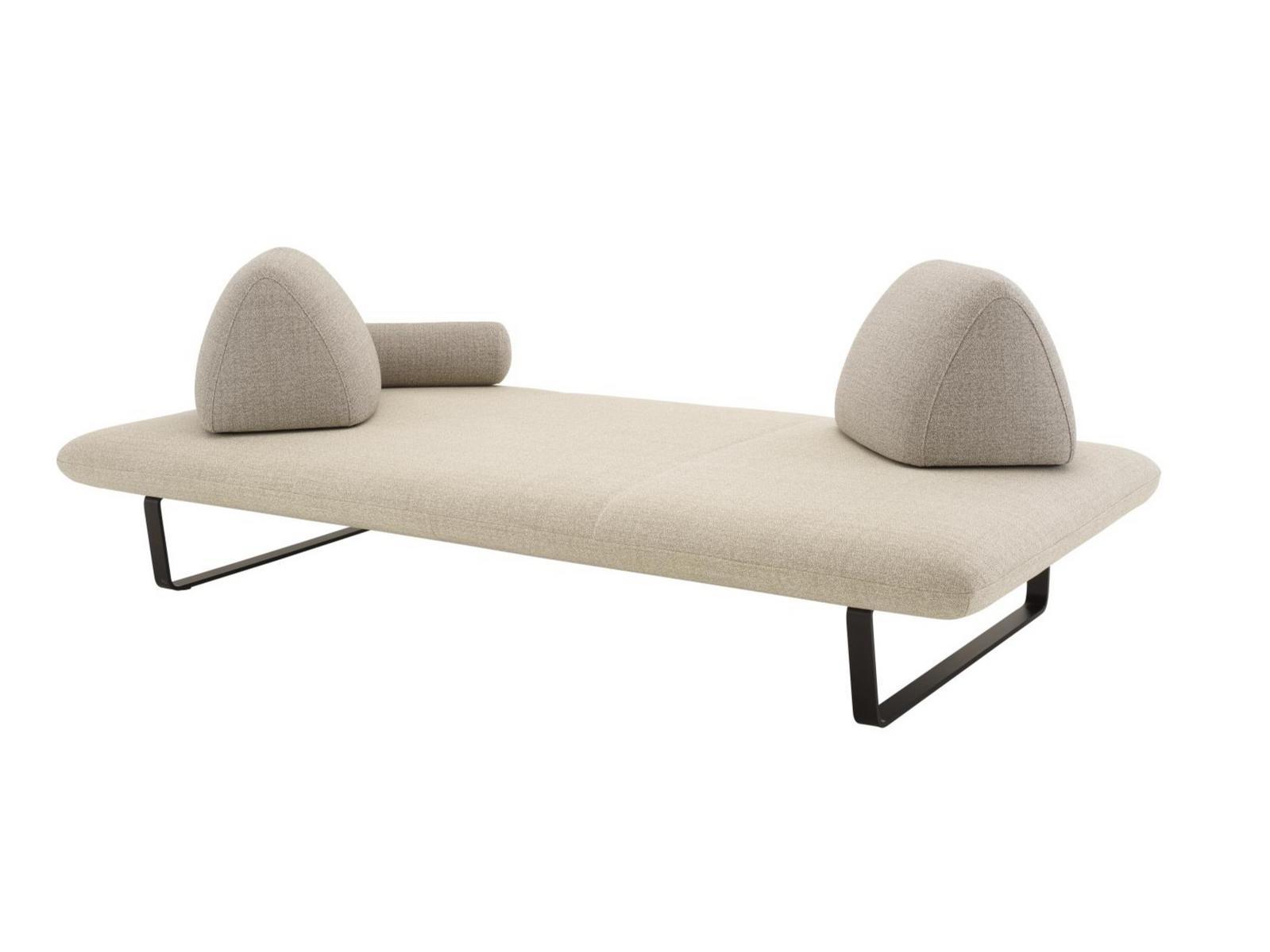 MURTOLI 2 seater sled base fabric garden sofa
