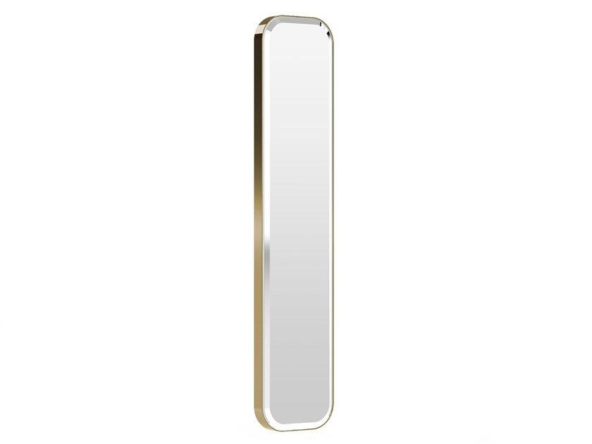 ADONE WALL Rectangular framed metal mirror