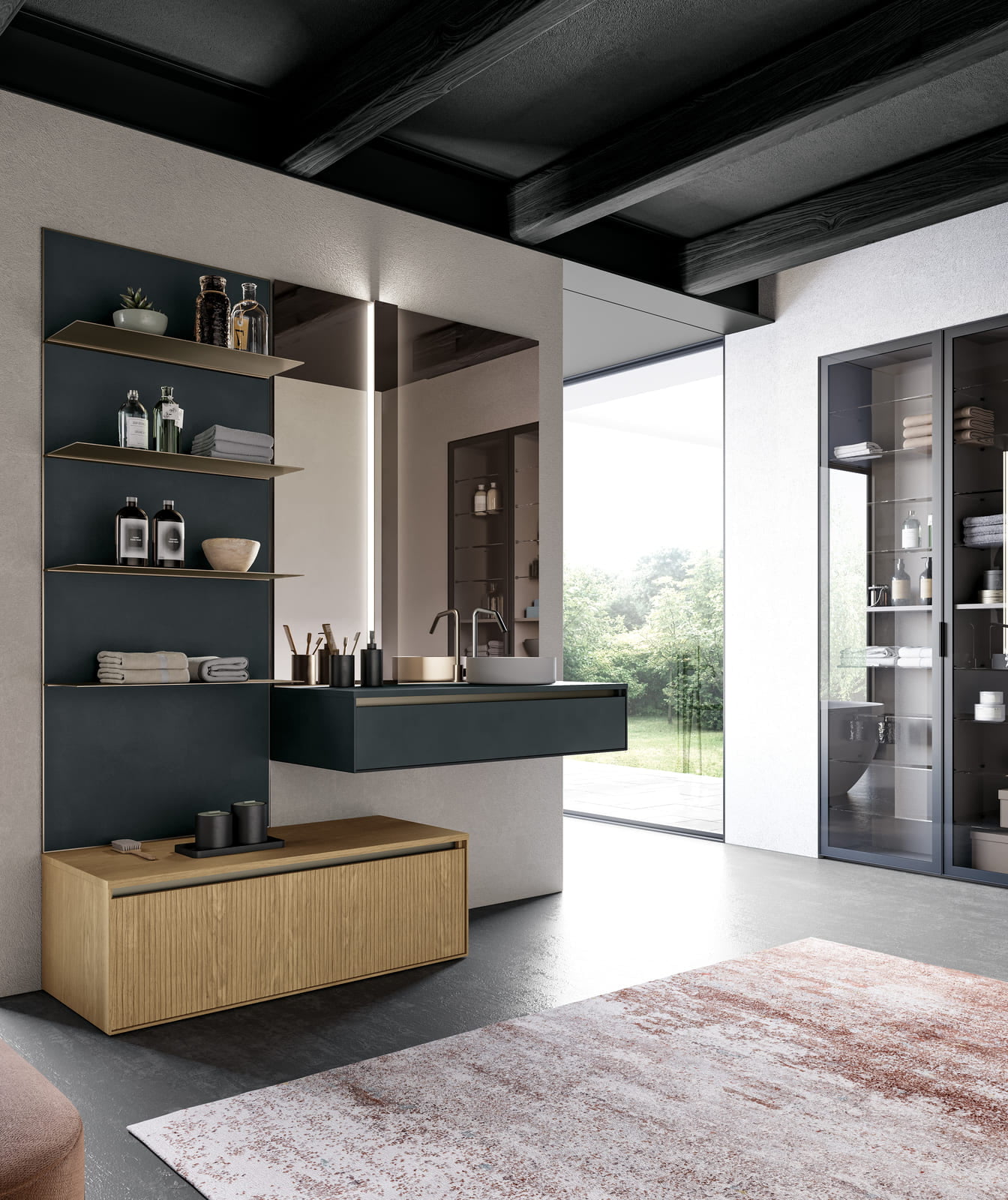 TRACCIA Glass bathroom