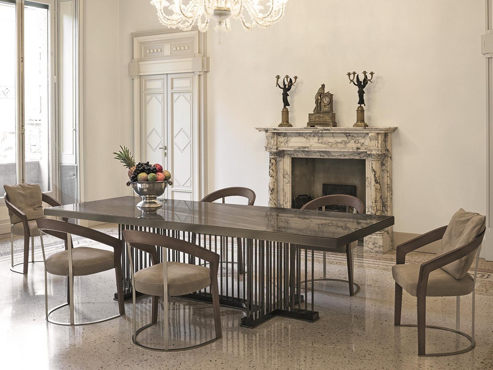 SCHUBERT Rectangular veneer table