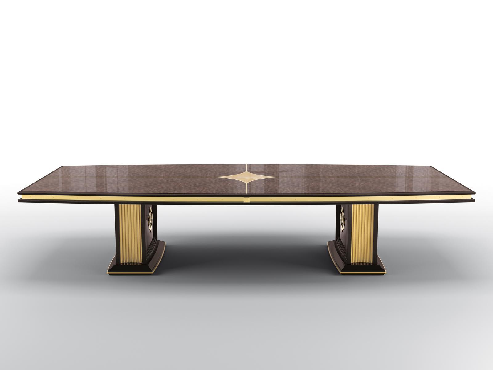 BOSTON WIDE Rectangular ebony living room table