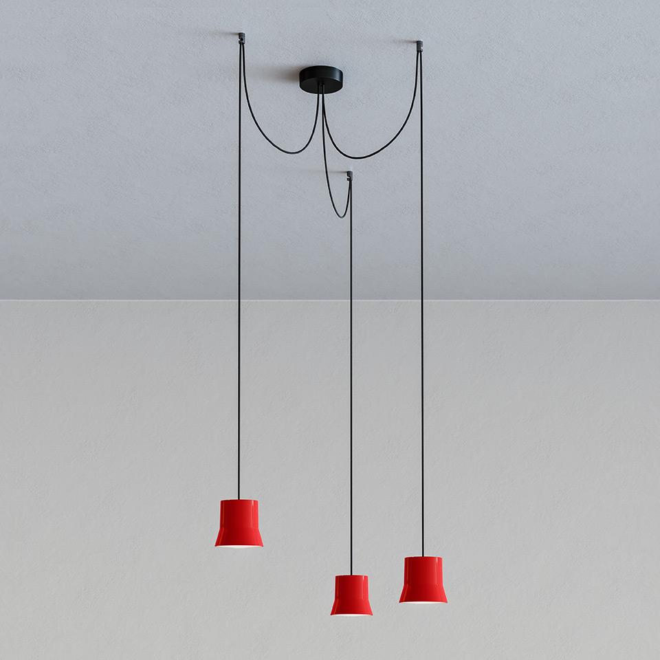 GIÒ LIGHT CLUSTER LED direct light aluminium pendant lamp