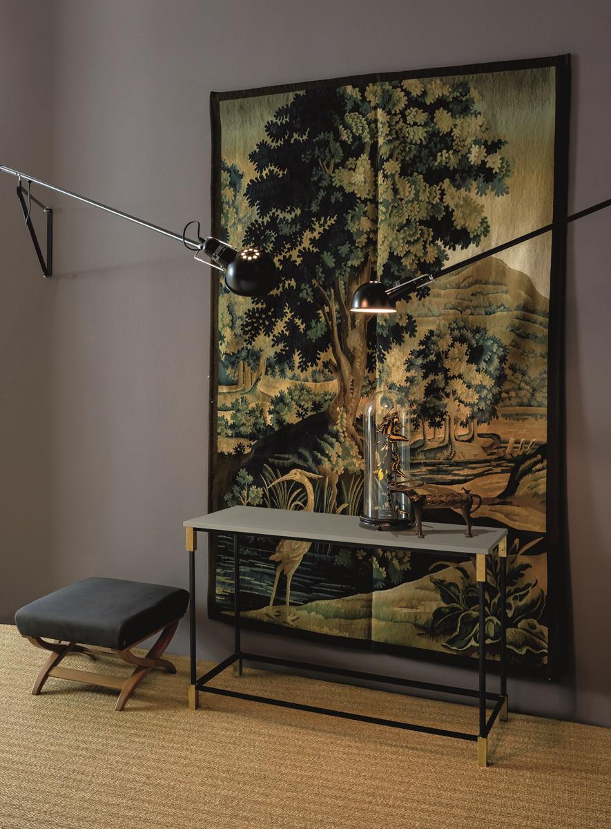 MATCH Rectangular marble console table