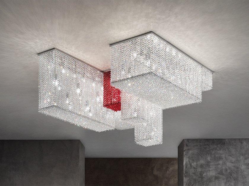 CUBO PL175 COMBO Crystal ceiling lamp