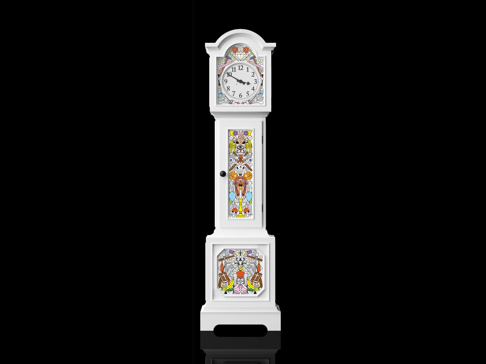 ALTDEUTSCHE Pine clock