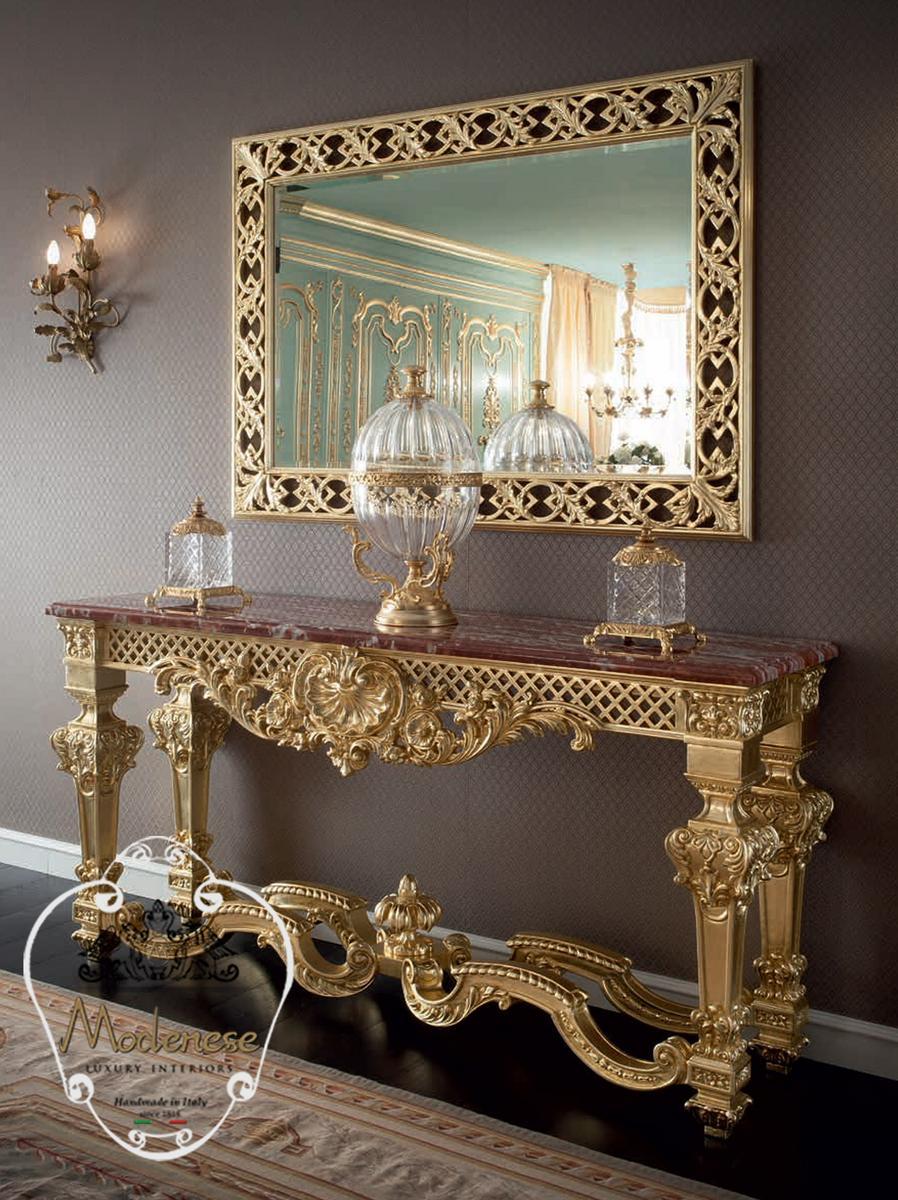 14621 Rectangular wooden console table